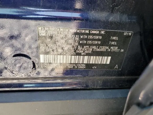 2019 TOYOTA RAV4 XLE PREMIUM  