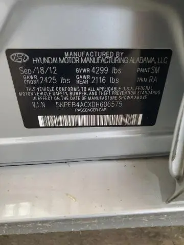 2013 HYUNDAI SONATA GLS  