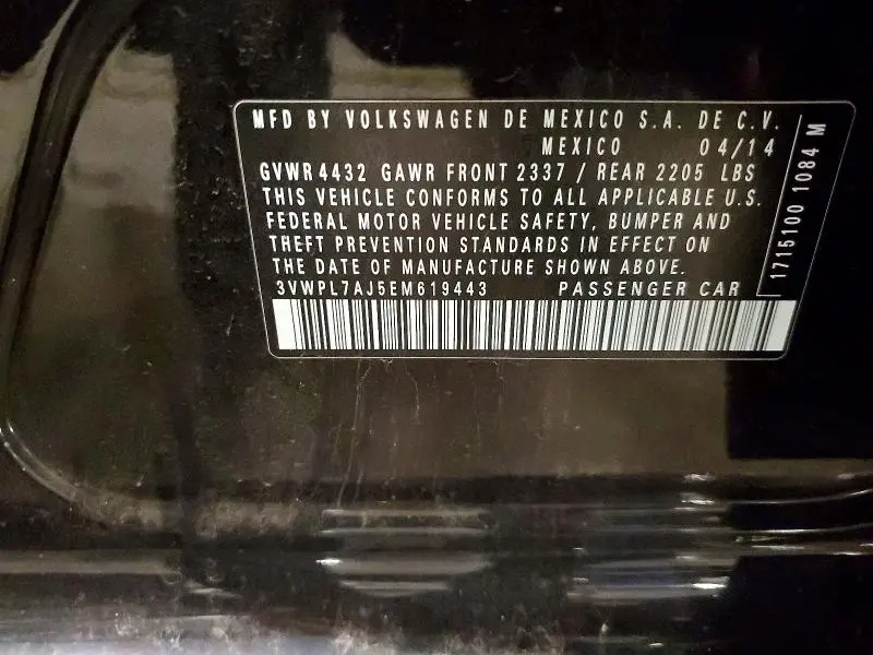 2014 VOLKSWAGEN JETTA TDI  