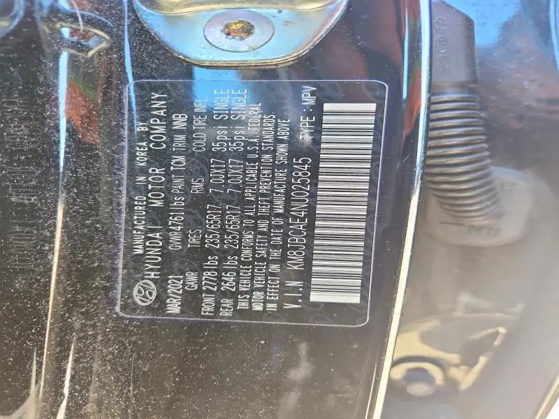 2022 HYUNDAI TUCSON SEL  
