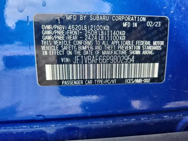 2023 SUBARU WRX PREMIUM  