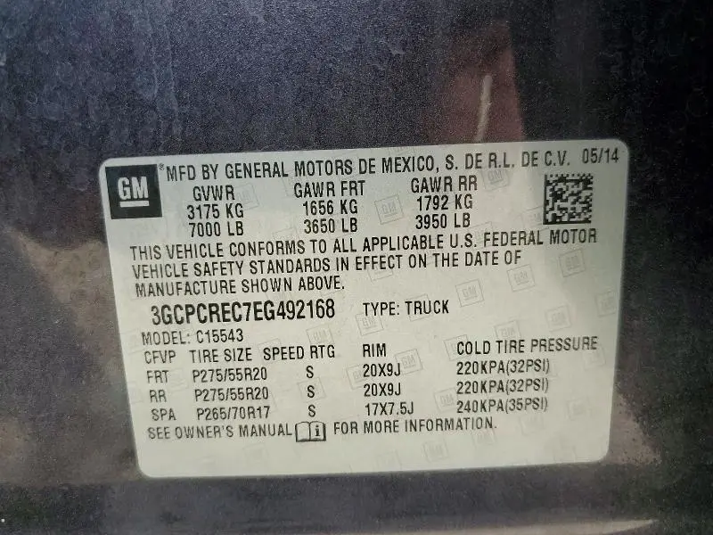 2014 CHEVROLET SILVERADO C1500 LT  