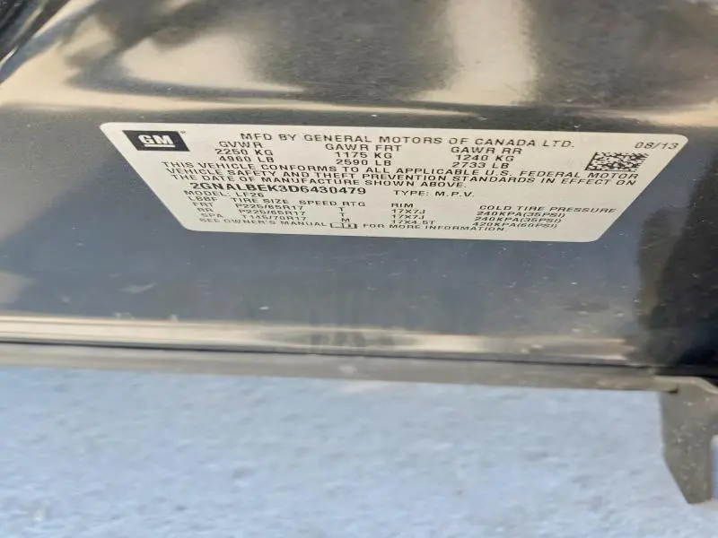 2013 CHEVROLET EQUINOX LS  