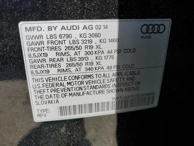 2014 AUDI Q7 PREMIUM PLUS  