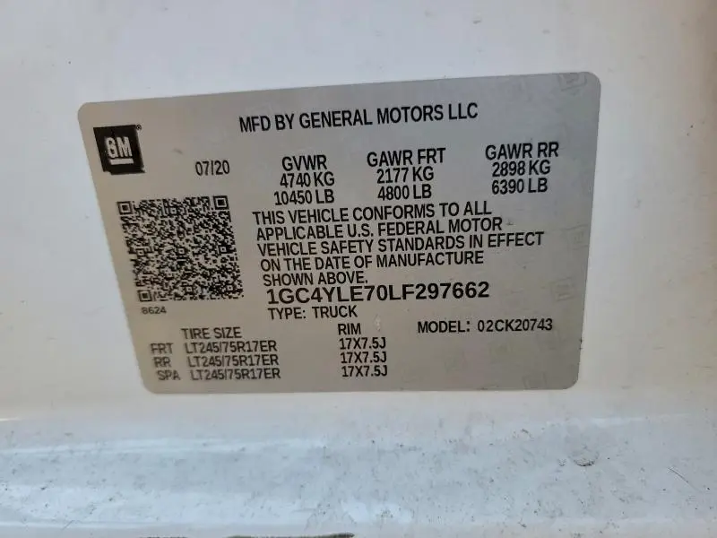 2020 CHEVROLET SILVERADO K2500 HEAVY DUTY  