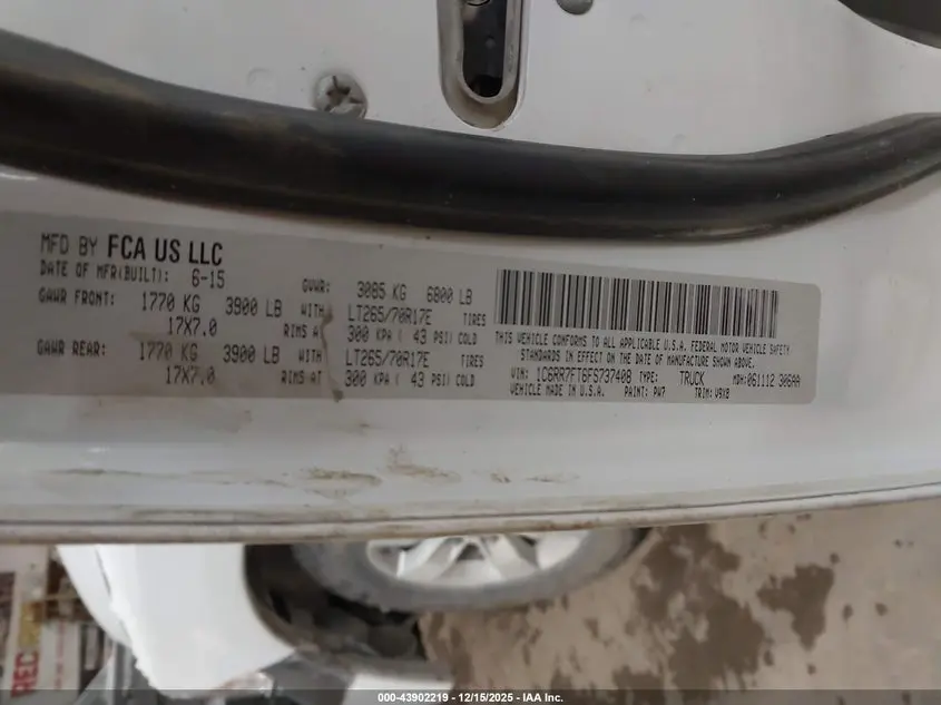 2015 RAM 1500 TRADESMAN