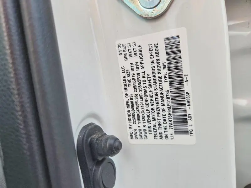 2020 HONDA CR-V TOURING  