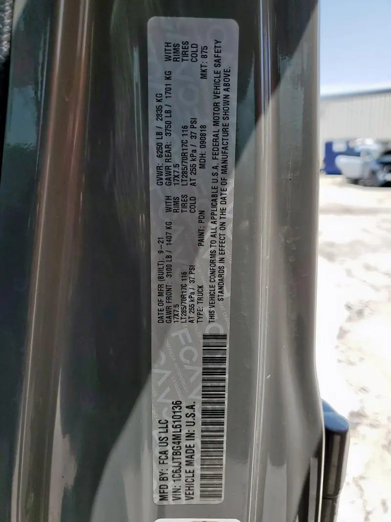 2021 JEEP GLADIATOR RUBICON  