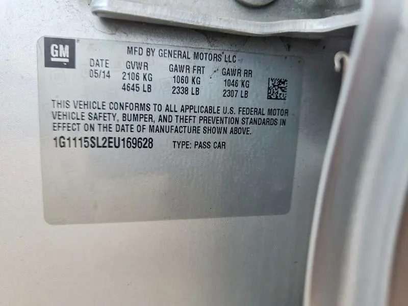 2014 CHEVROLET IMPALA LT  