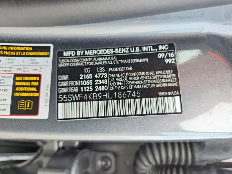 2017 MERCEDES-BENZ C 300 4MATIC  