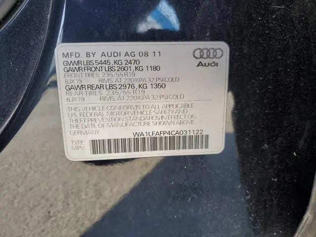 2012 AUDI Q5 PREMIUM PLUS