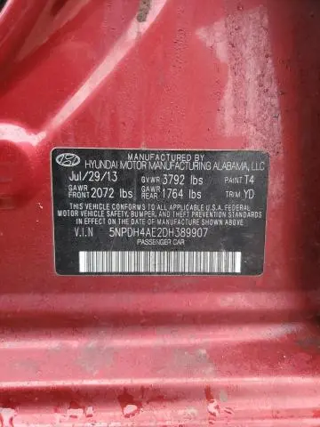 2013 HYUNDAI ELANTRA GLS  