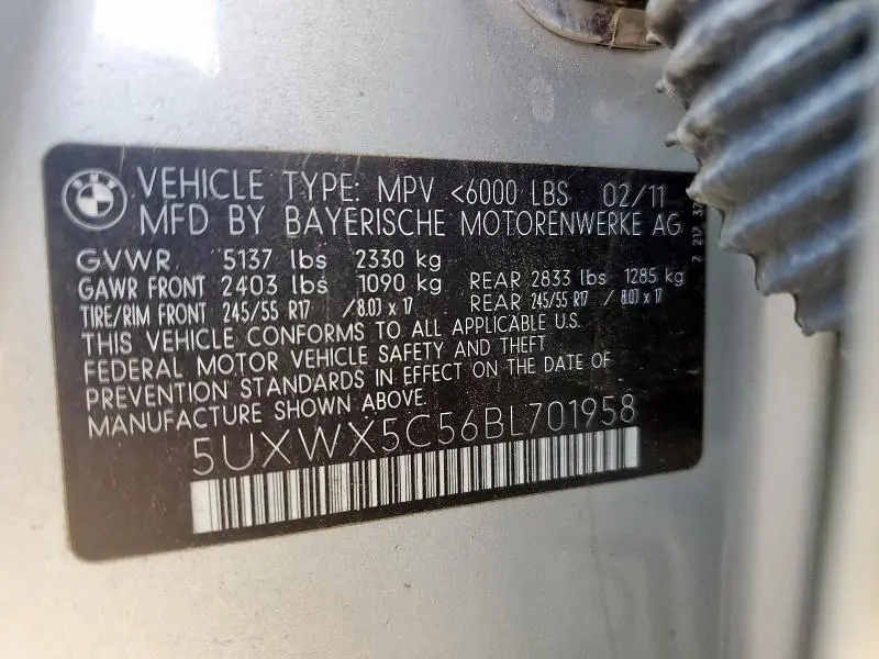 2011 BMW X3 XDRIVE28I  