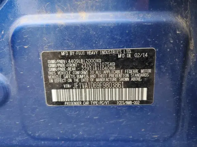 2015 SUBARU WRX PREMIUM  