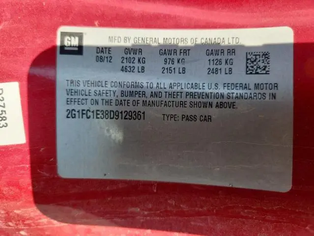 2013 CHEVROLET CAMARO LT  