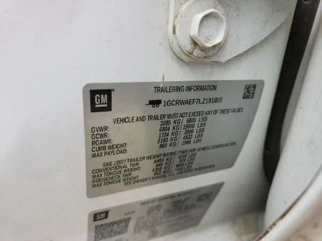 2020 CHEVROLET SILVERADO C1500  