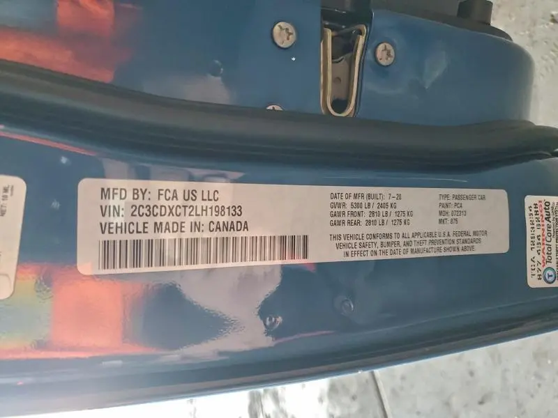 2020 DODGE CHARGER R/T  