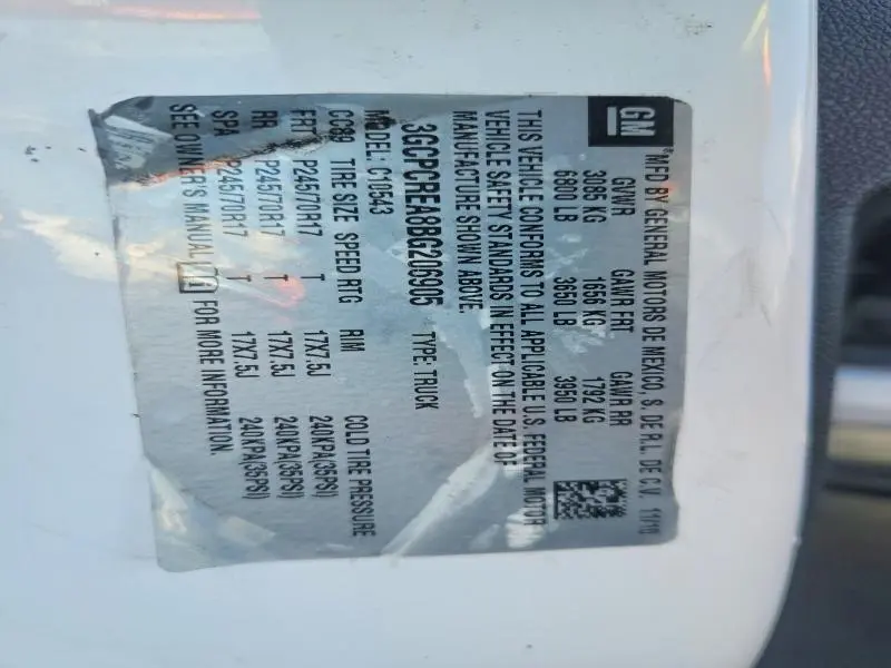 2011 CHEVROLET SILVERADO C1500 LS  