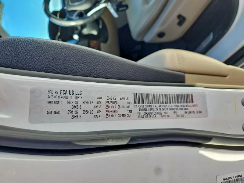 2015 DODGE DURANGO LIMITED  