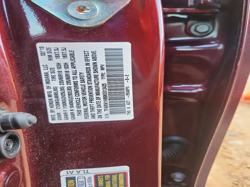 2019 HONDA CR-V EXL  