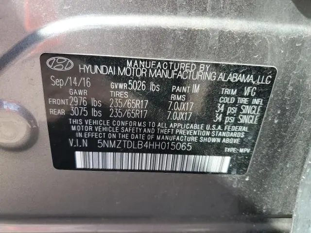 2017 HYUNDAI SANTA FE SPORT 