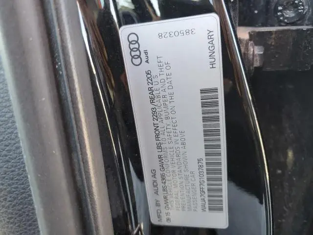2016 AUDI A3 PREMIUM