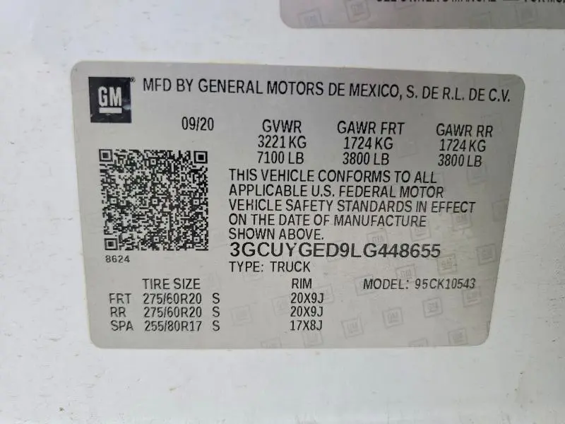 2020 CHEVROLET SILVERADO K1500 LTZ  