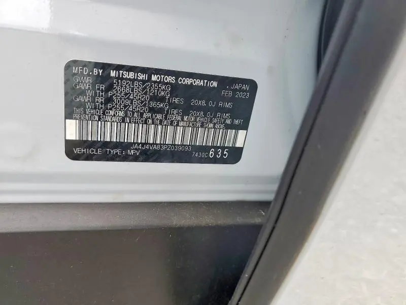 2023 MITSUBISHI OUTLANDER SEL  