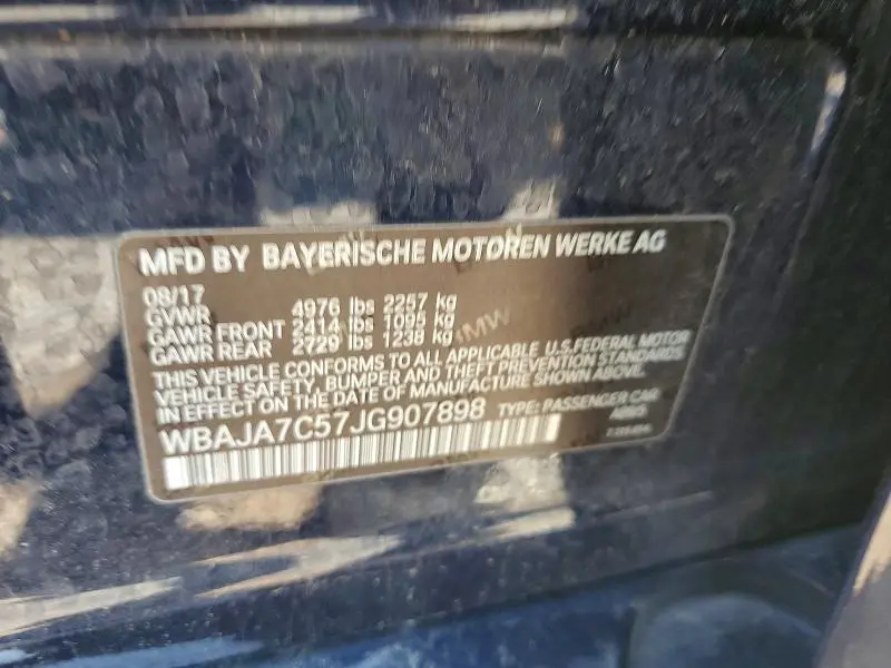 2018 BMW 530 XI  