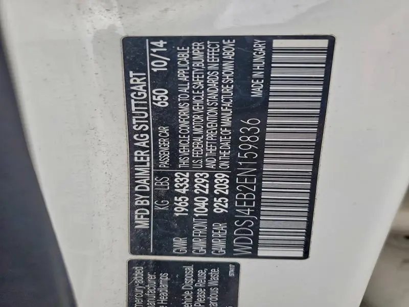 2014 MERCEDES-BENZ CLA 250  