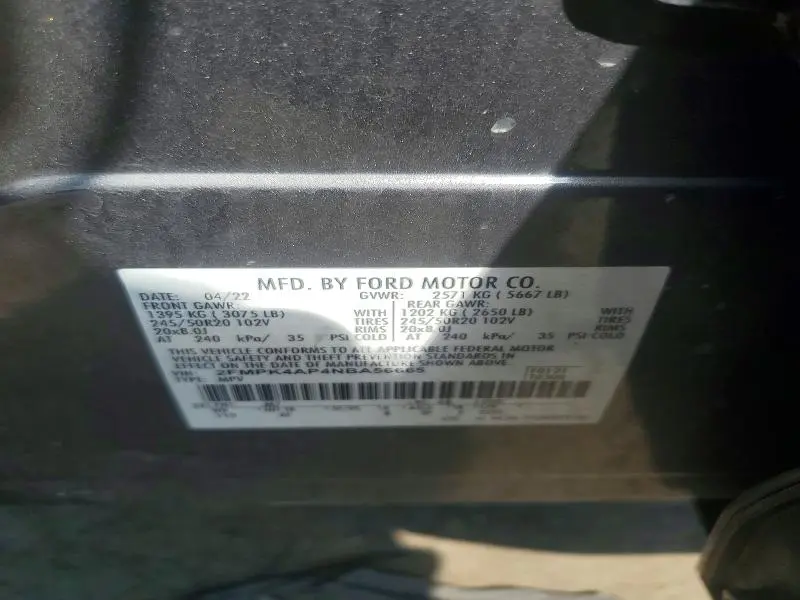 2022 FORD EDGE ST  