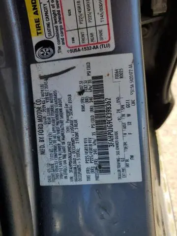 2012 FORD FUSION SEL  