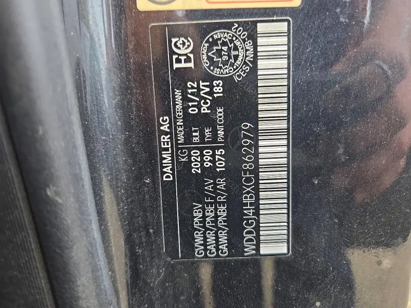 2012 MERCEDES-BENZ C 250  