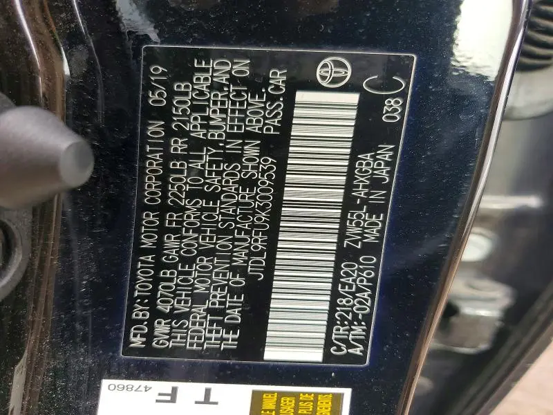 2019 TOYOTA PRIUS XLE AWD-E  