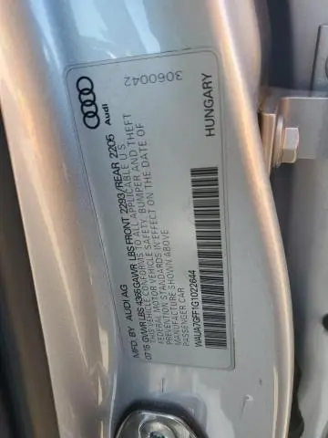 2016 AUDI A3 PREMIUM  