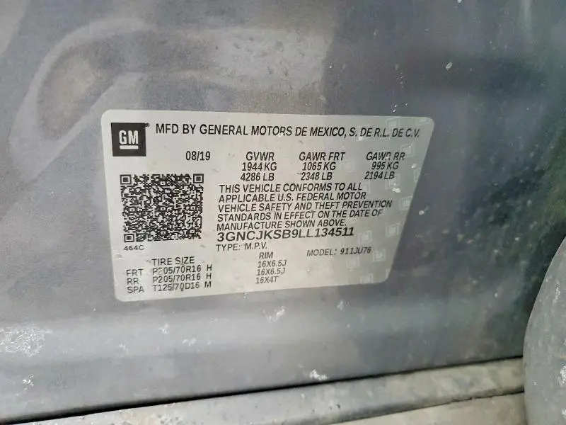 2020 CHEVROLET TRAX LS  