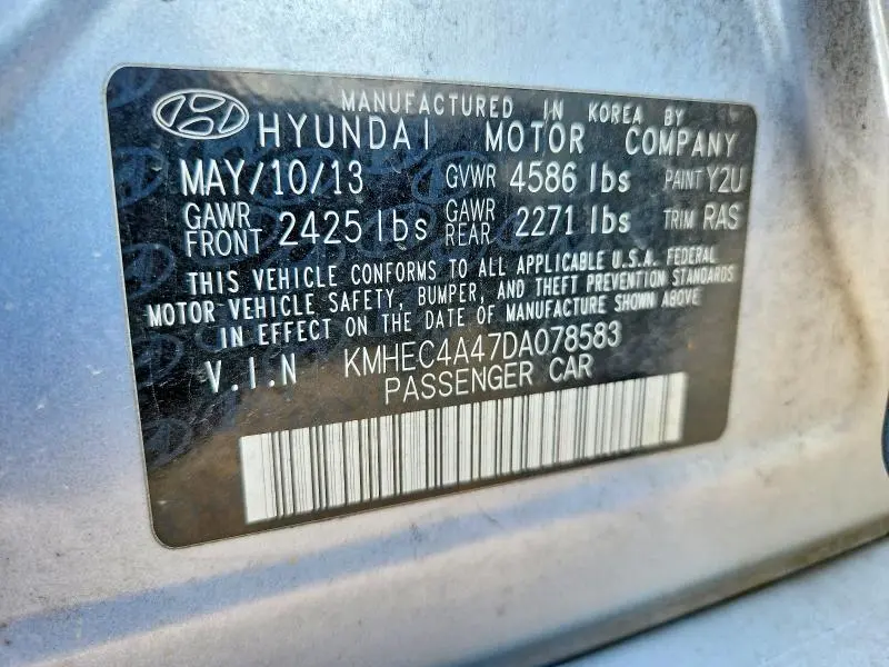 2013 HYUNDAI SONATA HYBRID  