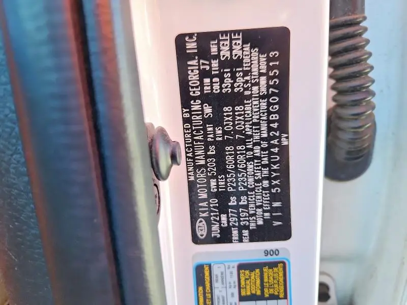 2011 KIA SORENTO EX  