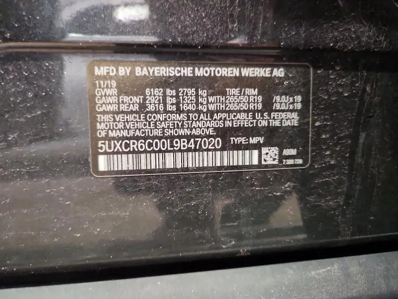 2020 BMW X5 XDRIVE40I  