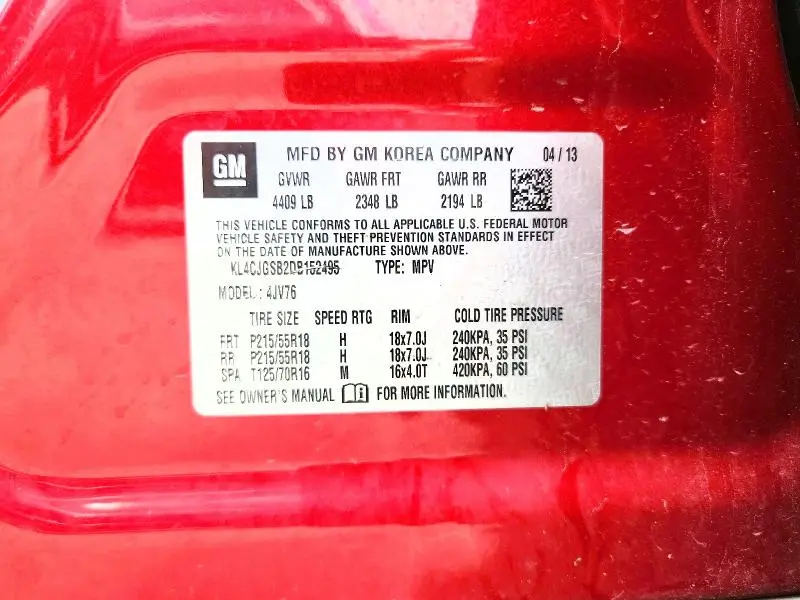2013 BUICK ENCORE   