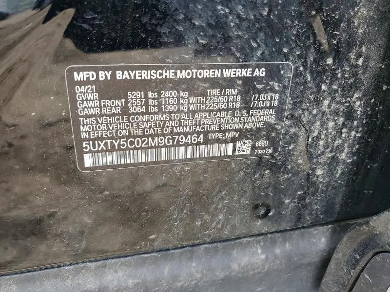 2021 BMW X3 XDRIVE30I  