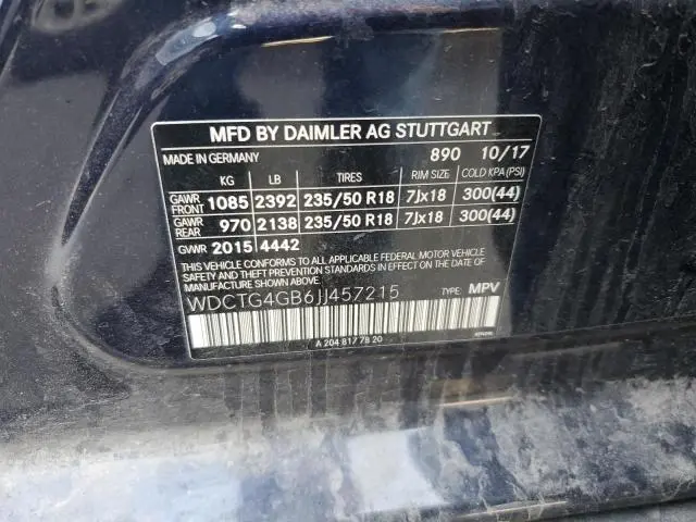 2018 MERCEDES-BENZ GLA 250 4MATIC  