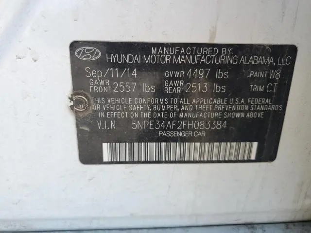 2015 HYUNDAI SONATA SPORT