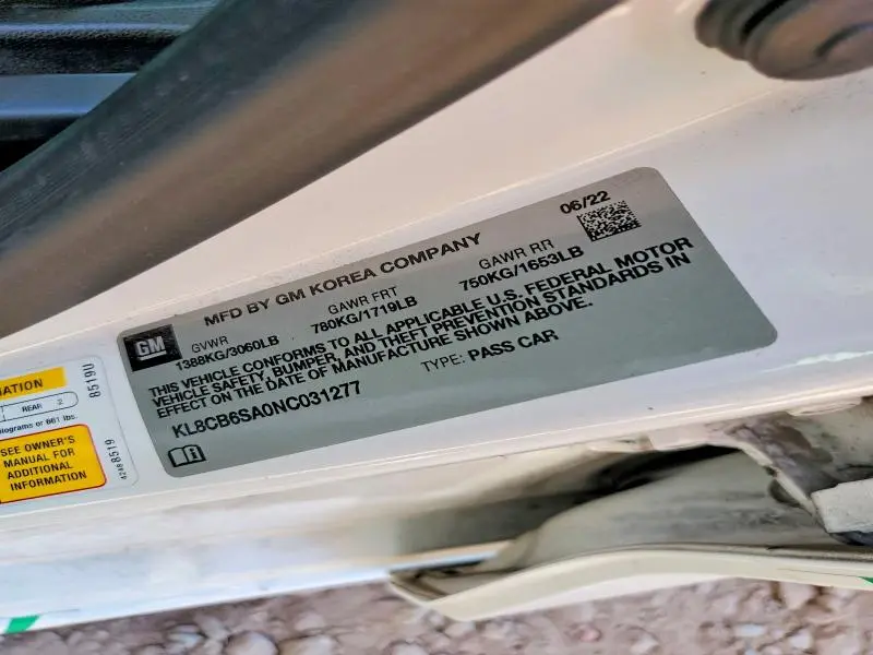 2022 CHEVROLET SPARK LS  
