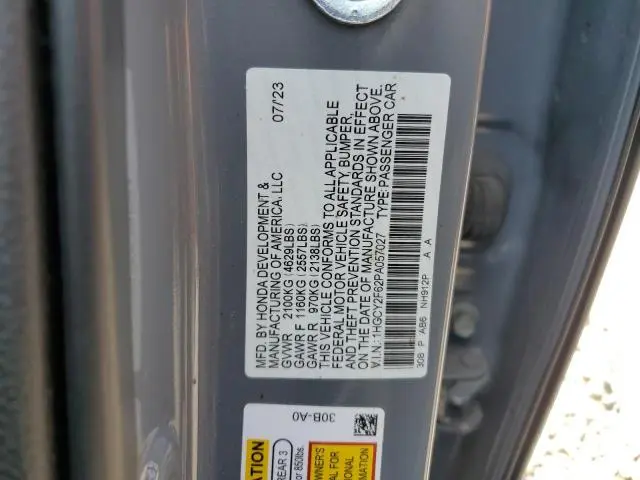 2023 HONDA ACCORD HYBRID EXL  