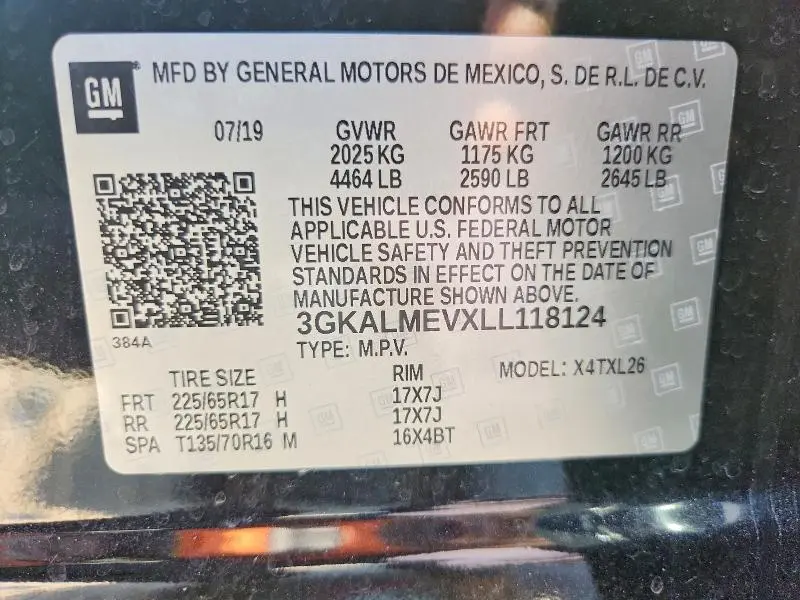 2020 GMC TERRAIN SLE  