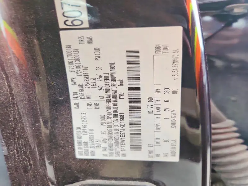 2018 FORD F150 LARIAT  