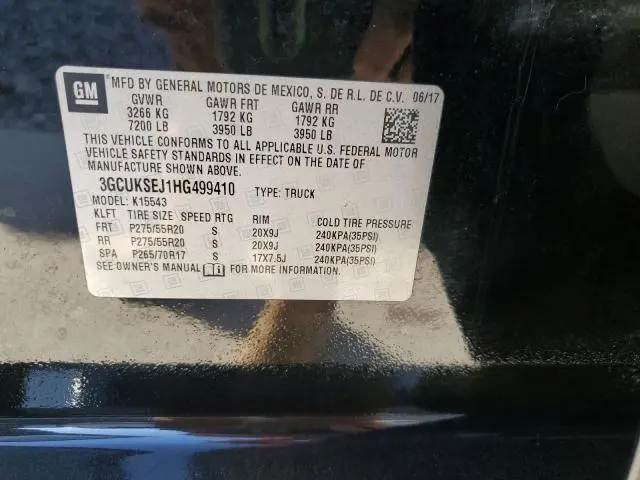 2017 CHEVROLET SILVERADO K1500 LTZ  