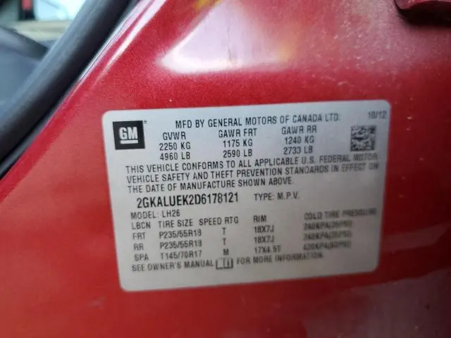 2013 GMC TERRAIN SLT  