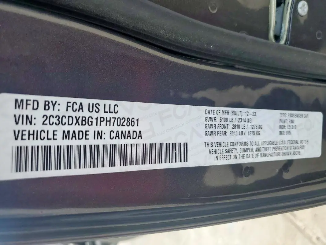 2023 DODGE CHARGER SXT  